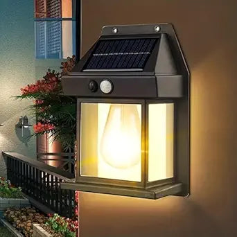 Solar Lamp Night Wireless Light  (Multicolor) with Dim Light, Human Body detection