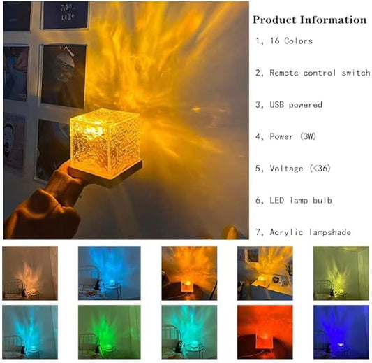 Romantic Lamp for Room Decor, LED Wave Lights, Room Decor for Kids