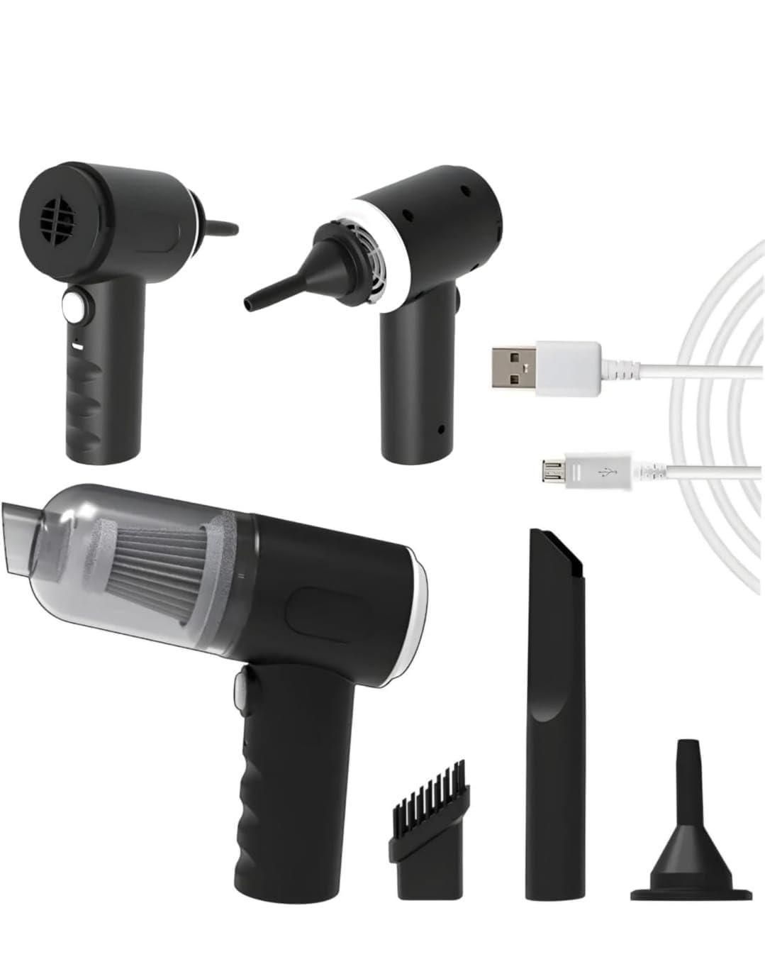 Portable Wireless Vacuum Cleaner & Air Duster - Compact Handheld Design