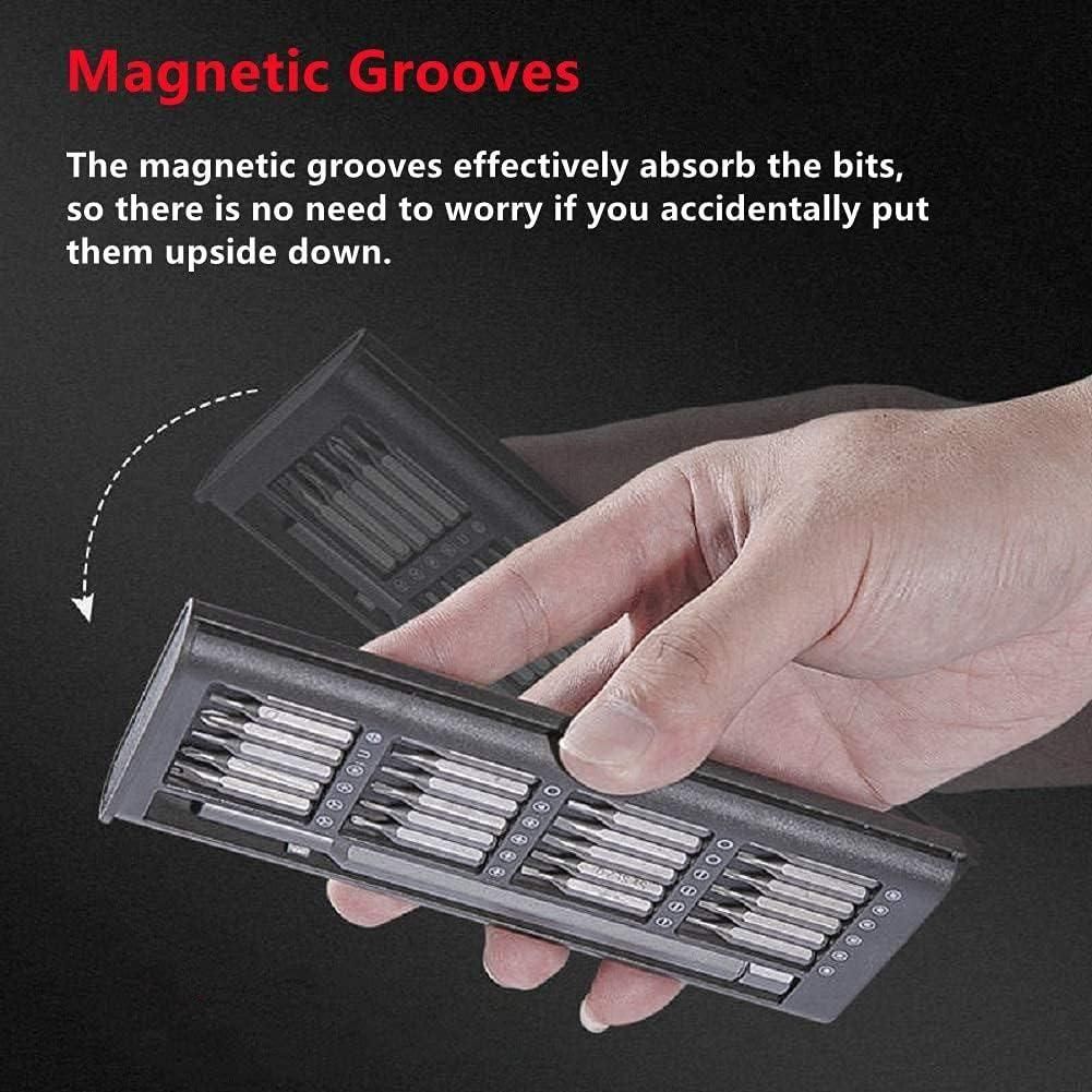 24-Piece Precision Screwdriver Set - Magnetic Tips, Aluminium Tool Kit