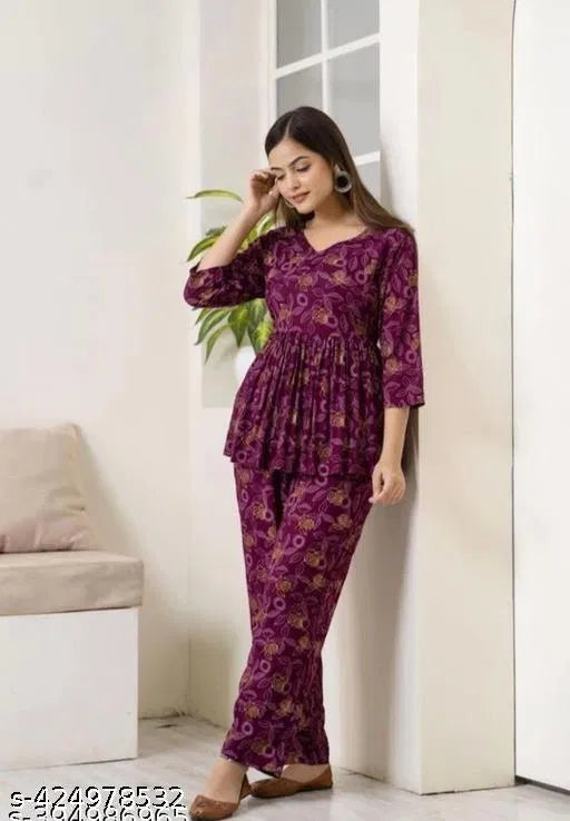 Printed Co-Ord Sets For Girls and Women