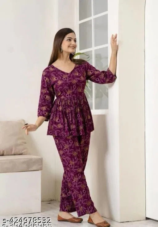 Printed Co-Ord Sets For Girls and Women