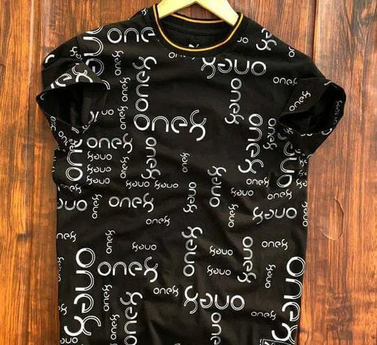 T-shirt Black colour Round Neck for Men